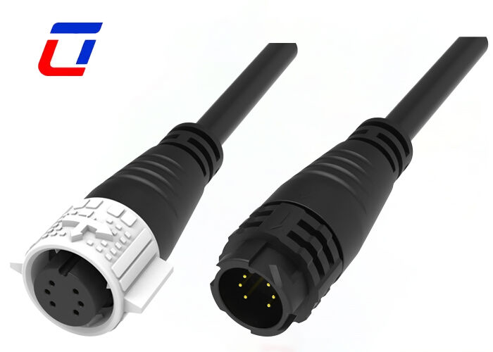 Male And Female Wire Connector M19 6 Pin Outdoor Waterproof Connectors For Data