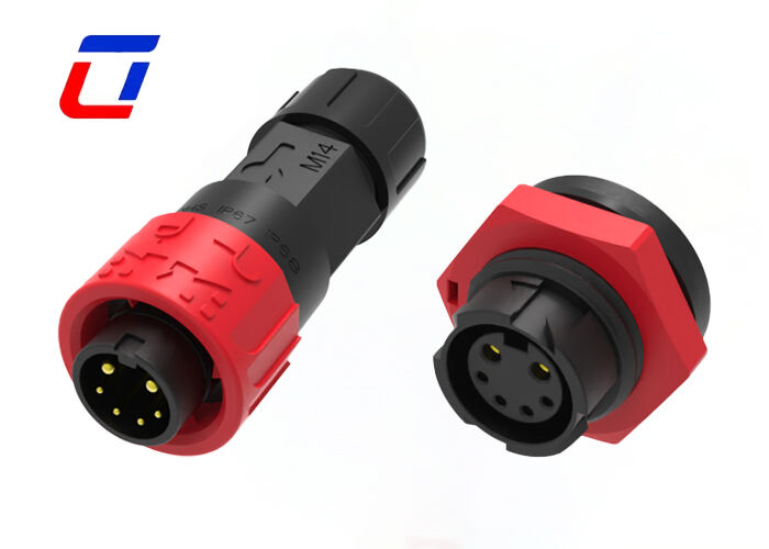 M16 Conector redondo de 300 V XLR impermeable 2 + 4 conectores de múltiples pines enchufe de señal de alimentación