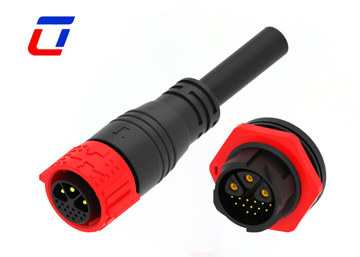 M25 3+13 Pin Waterproof Connectors For Landscape Lighting Outdoor Cable Connector Wholesalers