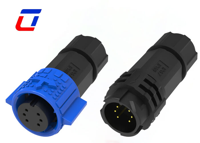 Conector M19 de 6 pines macho y hembra 10A Conector industrial impermeable de fábrica