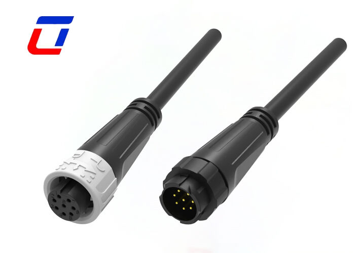 300V M16 8 Pin Push Pull Cable Connectors Hombre Mujer Conector de señal moldeado