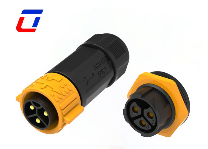 Cable del Pin 50A de M25 3 para subir al conector impermeable al aire libre de la cerradura rápida del conector de alimentación IP67