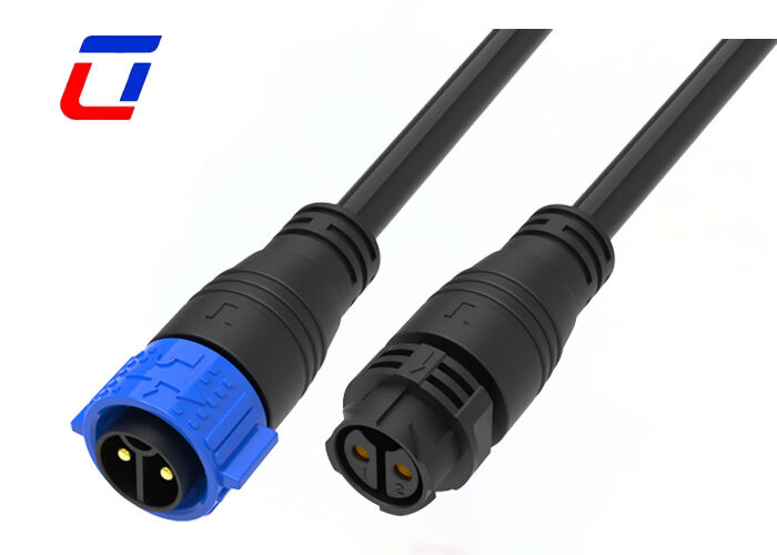 PA66 M25 IP67 Conector impermeable de 2 pines 600V Conector de alambre moldeado de liberación rápida