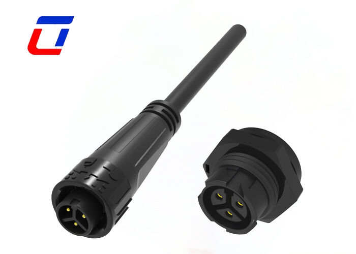 IP67 Conector de 3 pines Hombre y mujer M16 10A 300V Conector de energía a prueba de agua