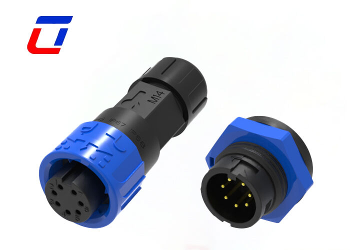 Bajo voltaje 300V M16 7 pin conector rápido de datos IP67 impermeable conector masculino femenino China