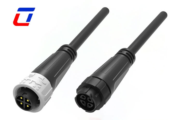 M16 Push Lock Conectores eléctricos masculinos y femeninos Conector resistente al agua exterior 10A 4 pines