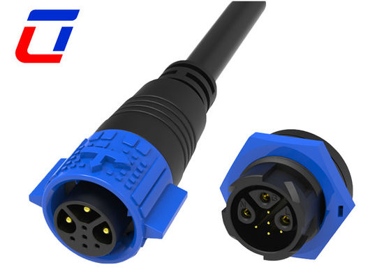 3 conector de energía de múltiples pines macho conector femenino IP67 conector a prueba de agua 5 pines