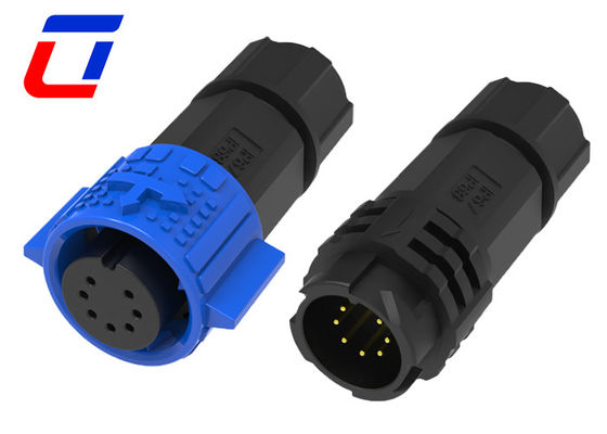 El conector de seguridad para el aire libre PA66 M19 IP67
