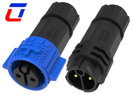20A M19 Push Lock 2Pin Power Conectores circulares impermeables para cables