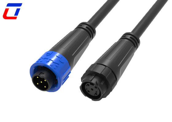 M16 5 pin conector circular impermeable de mujer a hombre 300V bloqueo de empuje