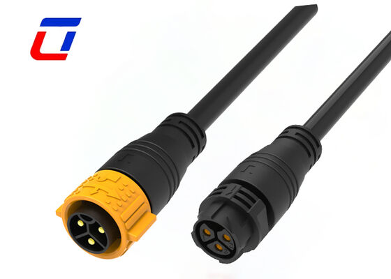 Conector de alimentación impermeable M25 de 50A y 3 pines macho y hembra, fabricado en China